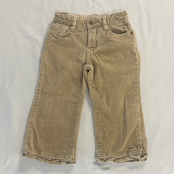 The Children's Place Tan Corduroy Pants w/ ruffled hem - Picture 1 of 4